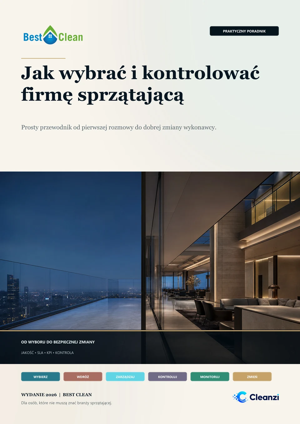Okładka poradnika Jak wybrać i kontrolować firmę sprzątającą